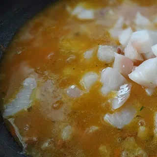 Чаудер с тыквой и треской (Chowder with Pumpkin and Cod)