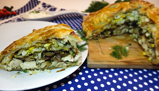 Don Cossack Pie Kurnik Донской курник (Don Cossack Pie Kurnik) подаем со сметаной