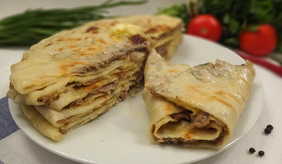 Хычины с мясом