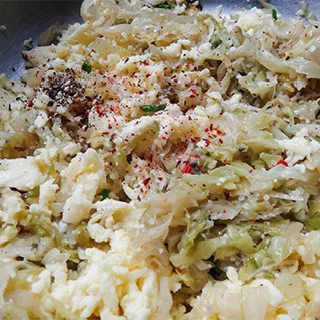 Кабускаджын – осетинский пирог с капустой и сыром (Ossetian Pie with Cabbage and Cheese)