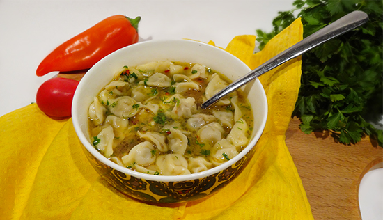 Crimean Tatar Soup with Small Dumplings
