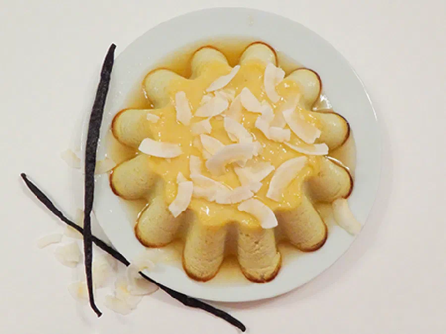 Кокосовый флан с ромом (Coconut Flan)