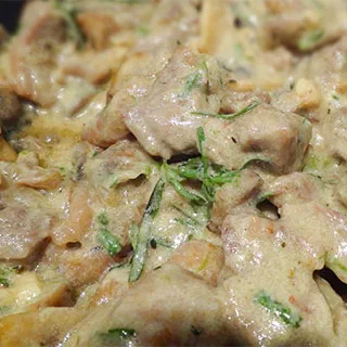 Крамбл с индейкой и эстрагоном (Turkey and Tarragon Crumble)