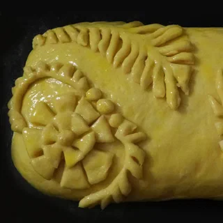 Кулебяка с капустой (Russian Cabbage Pie «Coulibiac»)