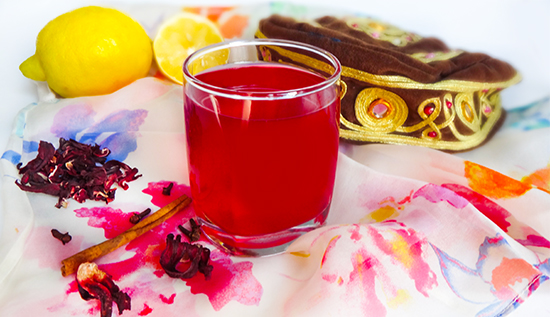 Hibiscus sorbet