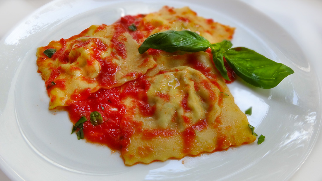 Ravioli with Сottage Сheese and Eggplant