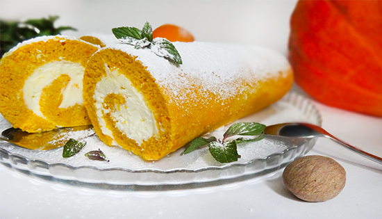 Рулет из тыквы (Pumpkin Roll)