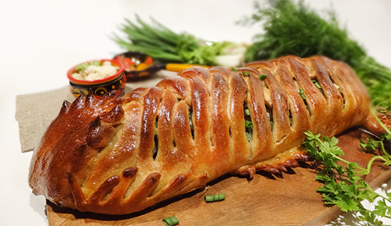 Рыбник – русский пирог с рыбой (Russian fish pie – Rybnik)