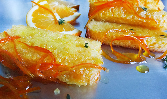 Sunny Polenta Cake with Orange