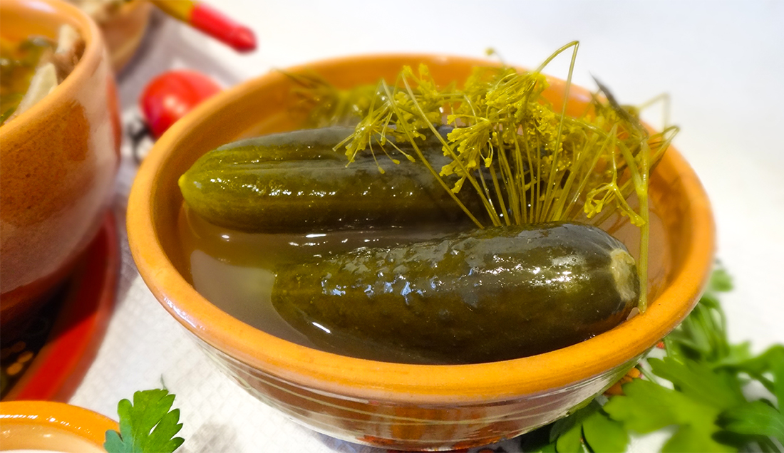 Русские соленые огурцы