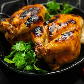 Цыплята корнишоны в сливовой глазировке (Cornish Hen in Plum Glaze)