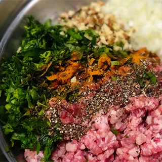 Юфкалы шиш-кебаб (Yufkali sis kebab)