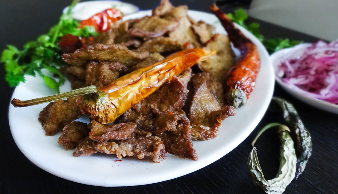 Жареная печень