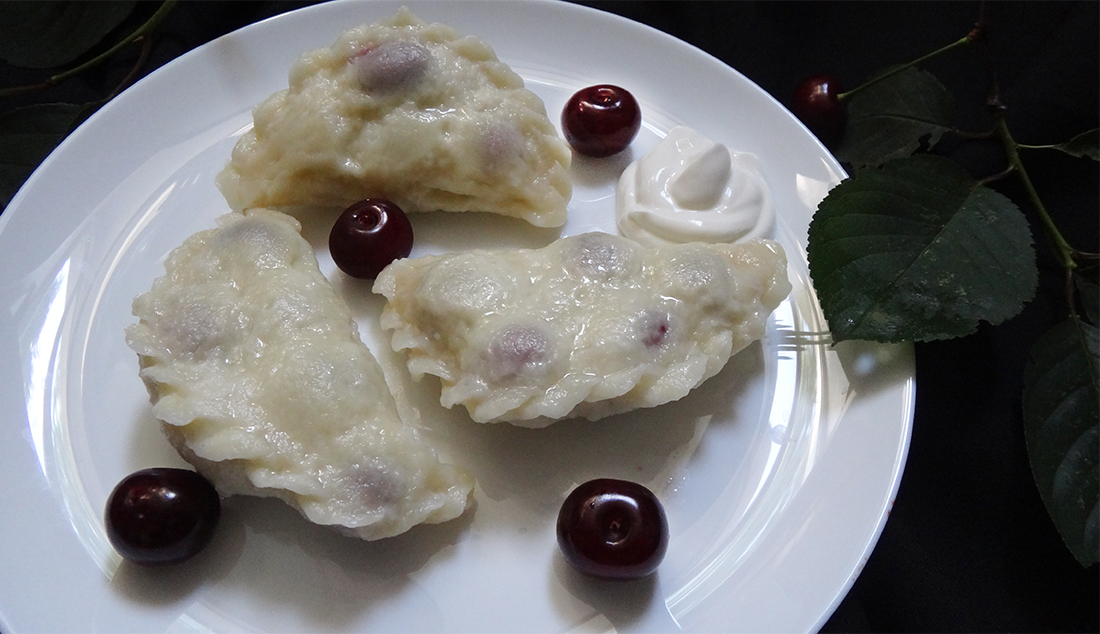 вареники с вишней vareniki cherry