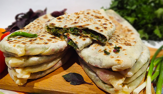 Армянский хлеб с зеленью – Женгялов хац (Armenian Bread with Herbs)